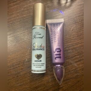 Too Faced Shadow Insurance Eye Primer & Urban Decay Eyeshadow Primer Potion